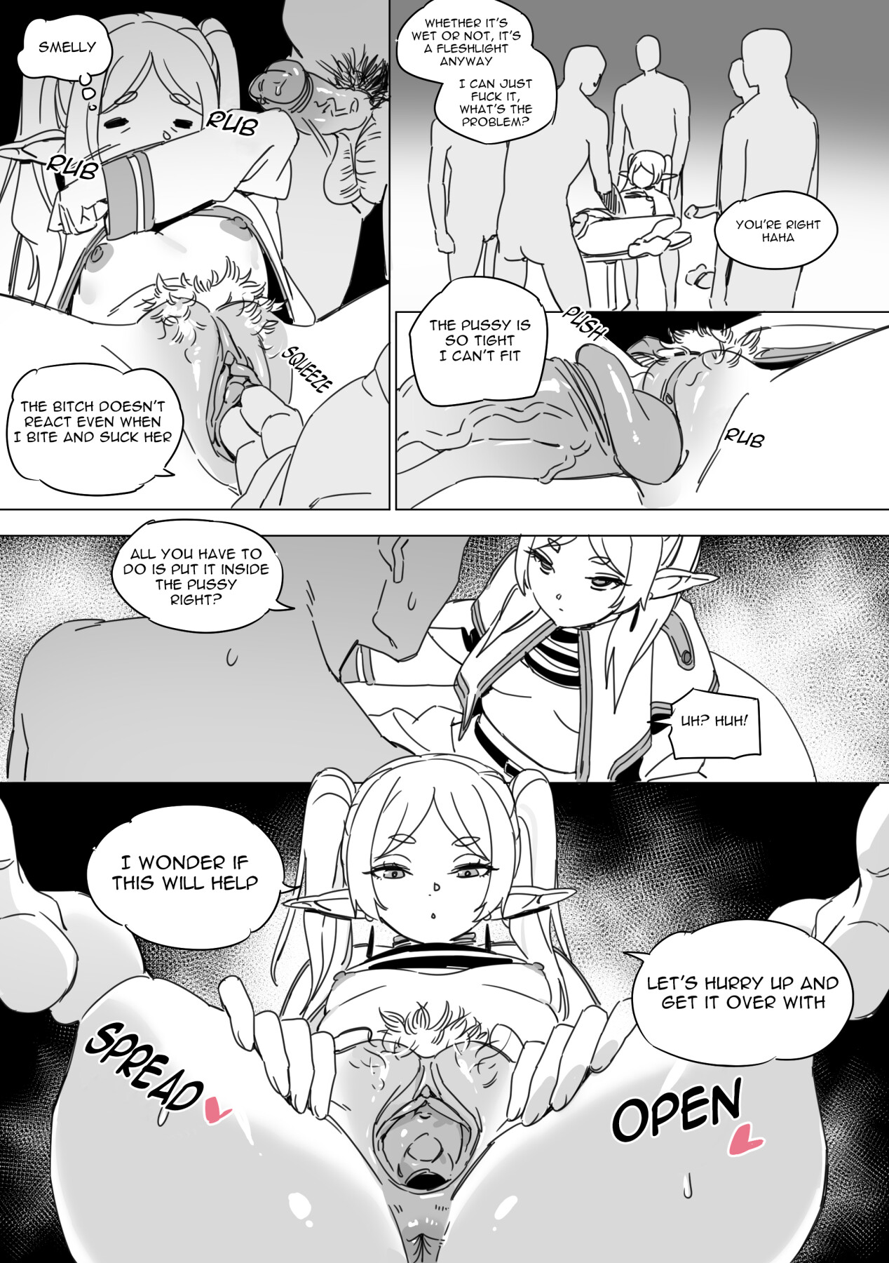 Hentai Manga Comic-Defeated Frieren-Read-9